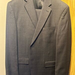 Bellisimo wool charcoal suit - 42 jacket, 36 pants